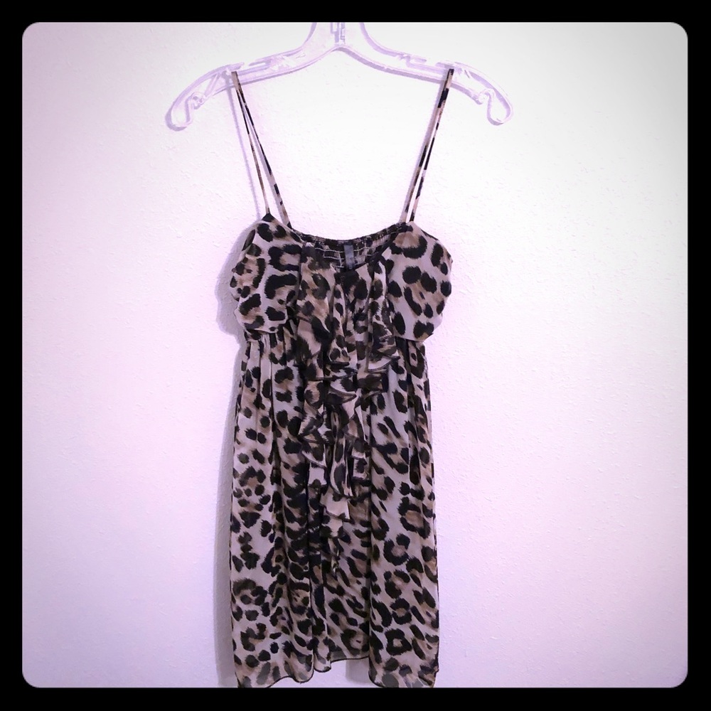 Must Have Cheetah Animal Print Longer Length Tank size S